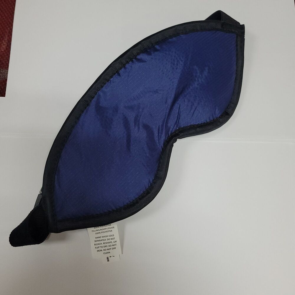 Nordstrom Eye MASK nEW Adjustable puffy Hand wash blue Travel Soft